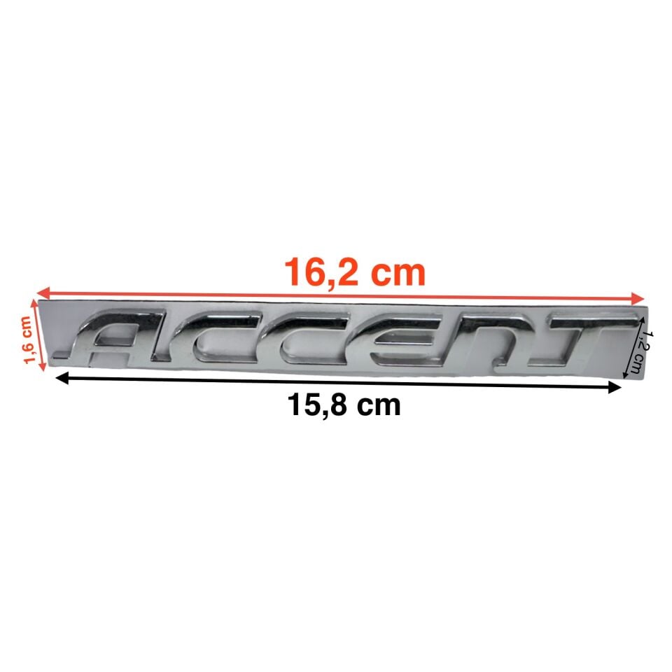 Hyundaı Bagaj Krom Accent 06-18 Arka(Accent Yazısı)