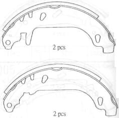 RENAULT TWINGO- 01/02; ARKA FREN PABUCU (90X40)(BRAMAX)