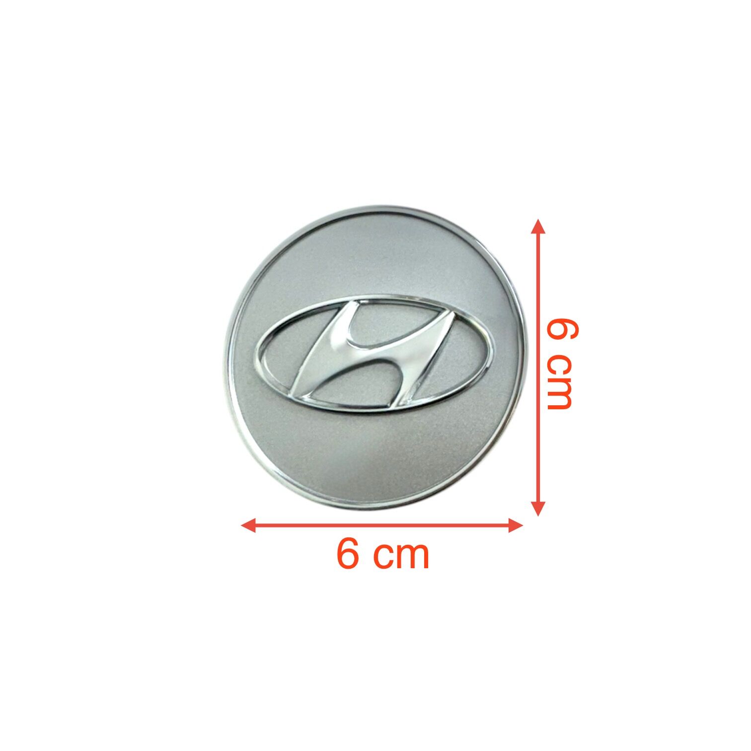 Hyundaı Jant Göbek İ30 12-15/Elantra 08-15/Santafe 06-12/ Tucson 10-13/İx35 10-14 (Gri) (6,1 Cm)