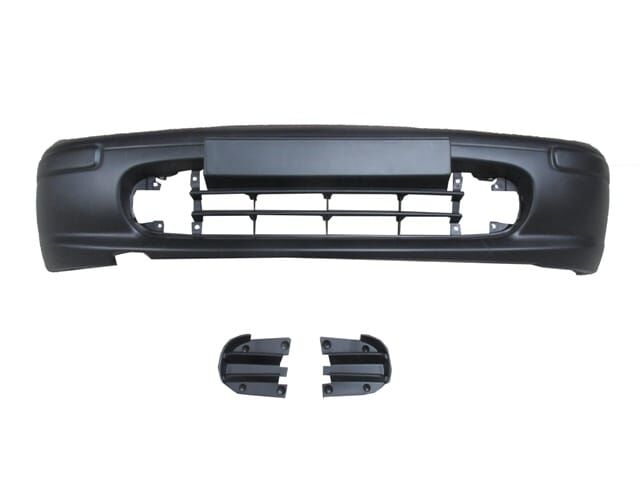 NISSAN MICRA- K11- 98/00; ÖN TAMPON SİYAH(SİS DELİĞİ İÇ KISIMDA)(BANDI KÖŞESİNDE)KENDİNDEN BANTLI(TW