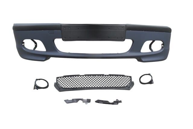 BMW 3 SERI- E46- SD- 98/05; ÖN TAMPON ASTARLI (SİS DELİKLİ/BANDLI/PANJURLU) (PLAKA PLASTİKLİ) M-TECH