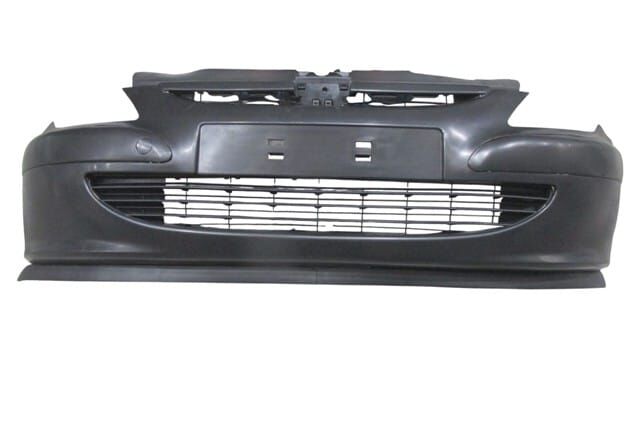 PEUGEOT 307- 01/05; ÖN TAMPON SİYAH/PANJURLU KOMPLE/ BANDLI/KARLIKLI/ÇEKİ KAPAKLI (TW)