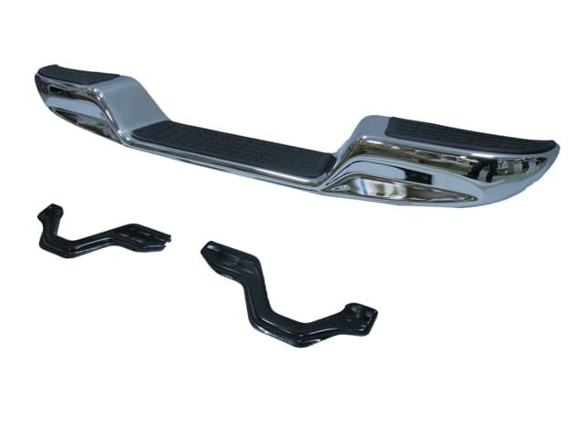 TOYOTA HILUX- PICK UP LN145- 98/01; ARKA TAMPON NİKELAJLI ALTI BOMBELİ (BAĞLANTI BRAKETLERİ İLE)FPI)