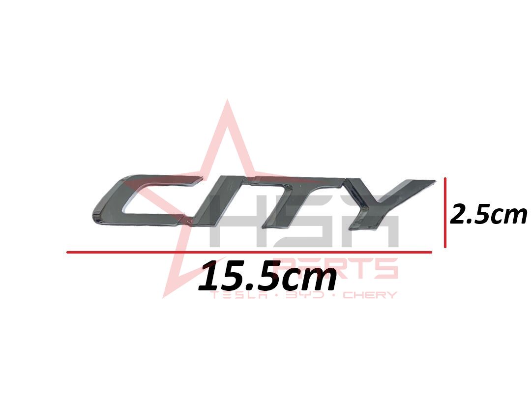 2008-2013 Honda City Arka Bagaj Yazısı Krom (City Yazısı) 75722-TM0-T00