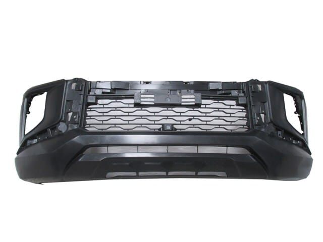 MITSUBISHI L200- PICK UP- 19/22; ÖN TAMPON SİYAH (PANJURLU/KARLIKLI/FAR YIKAMA DELİKSİZ(TYG/FPI)