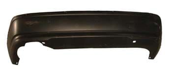 BMW 3 SERI- E46- SD- 02/05; ARKA TAMPON SİYAH (SENSÖR DELİKLİ/BANTLI)(TEK EGZOS DELİKLİ) (M-TECH)