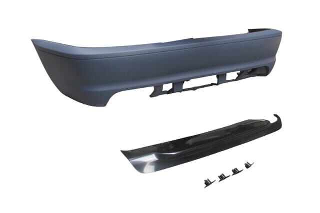 BMW 3 SERI- E46- COUPE- 98/05; ARKA TAMPON ASTARLI (SENSÖR DELİKLİ/ÇEKİ DEM.KAPAKLI/KARLIKLI)M-TECH