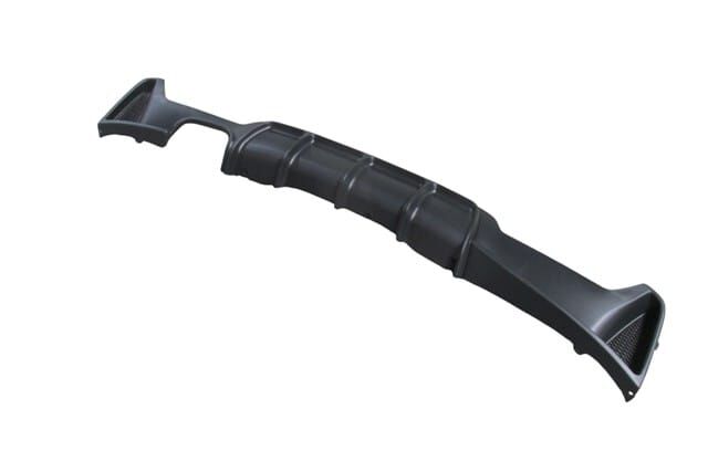 BMW 4 SERI- F32- 13/17; KARLIK (ARKA TAMPON ALTI) SIYAH (TEK EGZOS DELİKLİ) (M-PERFORMANCE/LCI)