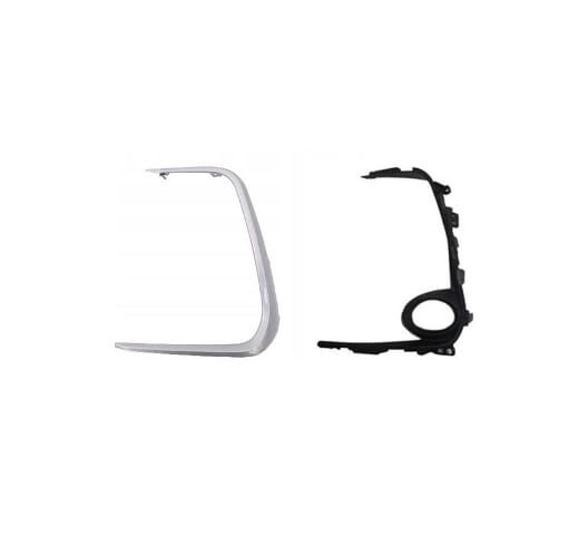 TOYOTA COROLLA- E210- 19/25; SİS LAMBA KAPAĞI SOL SİS DELİKLİ GRİ İÇ DIŞ SET (2 PARÇA)