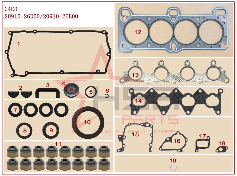 2006-2012 Hyundai Accent Era 1,6 Takım Conta SKC'Lİ 20910-26D00-SKCLİ