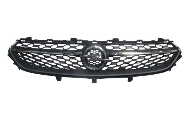 (YENİ ÜRÜN!!!)OPEL CORSA- F- 20/23; ÖN PANJUR SİYAH NİKELAJ ÇITALI ARMALI (ELEGANCE) (TW)