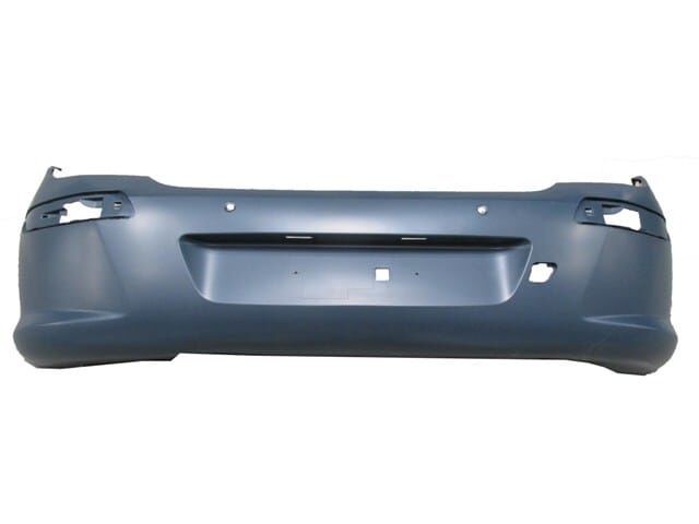 PEUGEOT 308- 08/11; ARKA TAMPON KOYU GRİ (SENSÖR DELİKLİ) (TW)