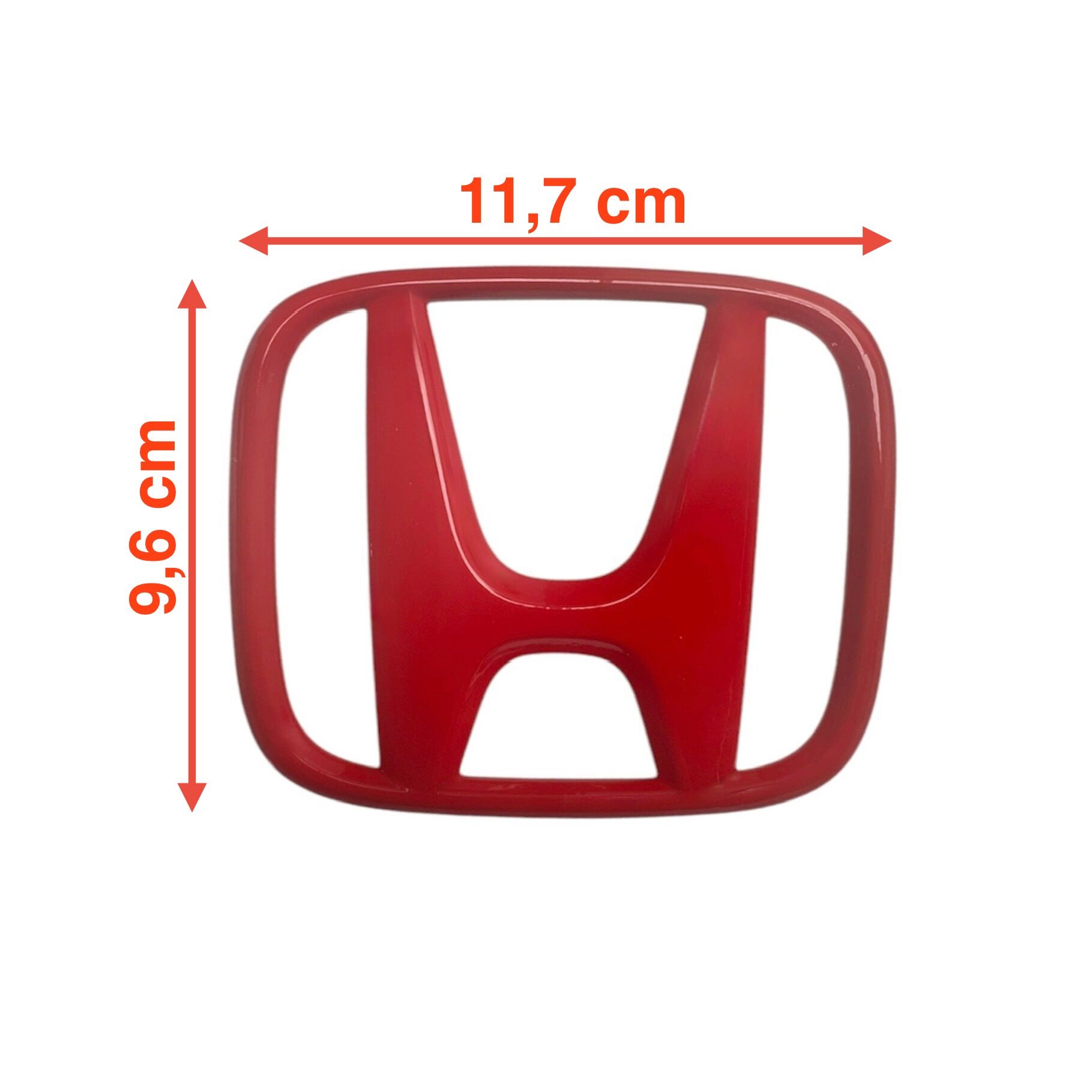 Honda Panjur Göbek Cıvıc 16-21 Ön (Kırmızı/Modifiyeli Tip)(Arma)