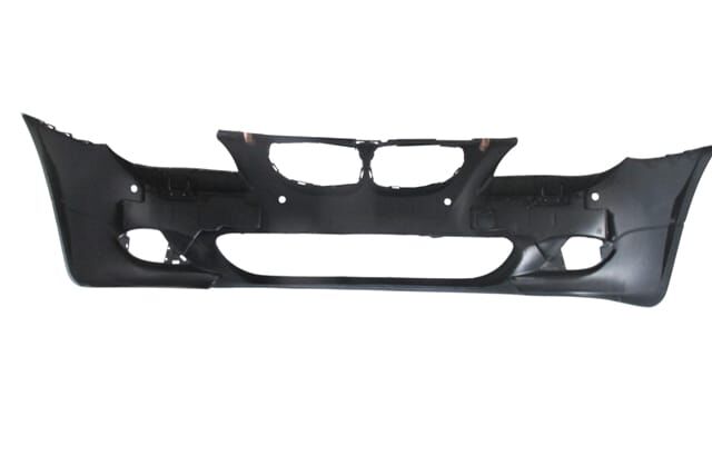 BMW 5 SERI- E60- 04/07; ÖN TAMPON (IZGARALI//PLAKA PLAST.)SEN.DELİKLİ 24MM/F.YIK.LI) (M-TECH) ASTARL