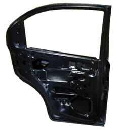 CHEVROLET AVEO- SD- 07/12; ARKA KAPI KOMPLE SOL (ÇELİK BARLI) SİYAH (TW)