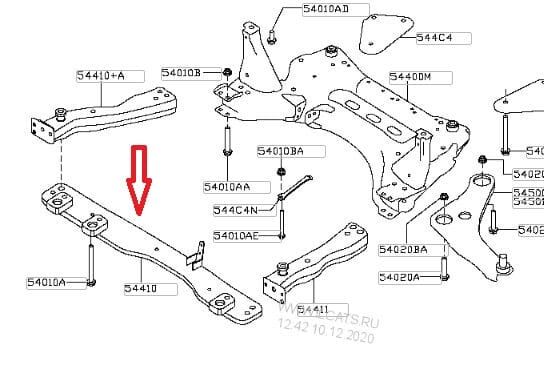 NISSAN QASHQAI- J11- 14/16; RADYATÖR ALT TRAVERSİ (1.6CC)