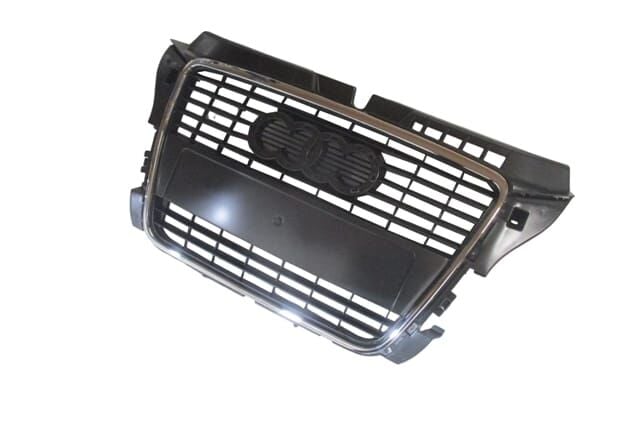 (YENİ ÜRÜN!!!)AUDI A3- 09/12; ÖN PANJUR GÜMÜŞ GRİ NİKELAJ ÇITALI (TYG)