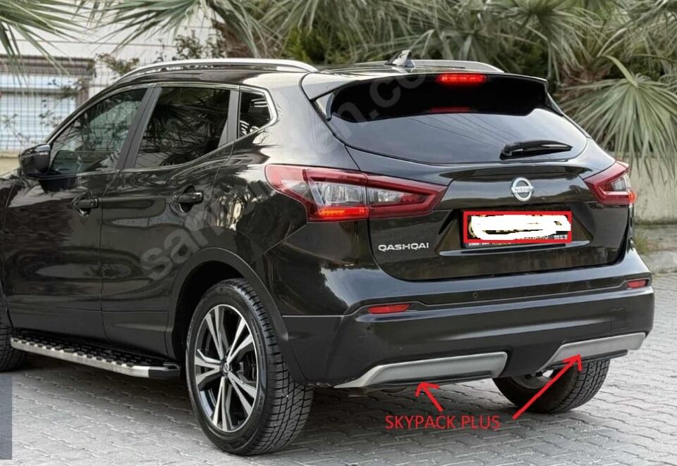 NISSAN QASHQAI- J11- 17/21; ARKA TAMPON SİYAH (SENSÖR DELİKLİ)(SKYPACK PLUS)(TYG)