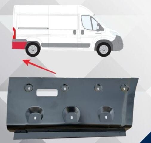 PEUGEOT BOXER- 07/13; ARKA ÇAMURLUK AĞZI ALT SACI SAĞ (ARKA TEKER ARKASI)