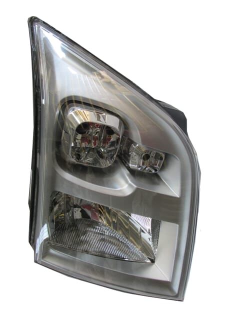 FORD TRANSIT- V347- 07/13; FAR LAMBASI SAĞ ELEKTRİKLİ/MANUEL GRİ 7 FİŞLİ (H4)(AYFAR) (E MARKLI)
