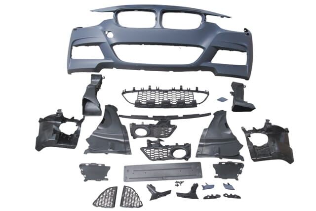 BMW 3 SERI- F30- 12/18; ÖN TAMPON KOMPLE (IZGARALI/PLAKA PLASTİKLİ) (F.YIK.LI) (M-TECH/LCI)