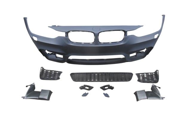 BMW 3 SERI- F30- 12/18; ÖN TAMPON ASTARLI (SİS DELİKSİZ KAPAK/IZGARALI/F.YIK.LI/ÇEK.KAPAKLI)M3/STYLE