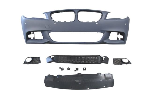 BMW 5 SERI- F10- 10/13; ÖN TAMPON ASTARLI(SİS D.Lİ KAPAK/IZGRALI/PLAKA PLAS./FAR.YIK.LI/SEN.D)M-TECH