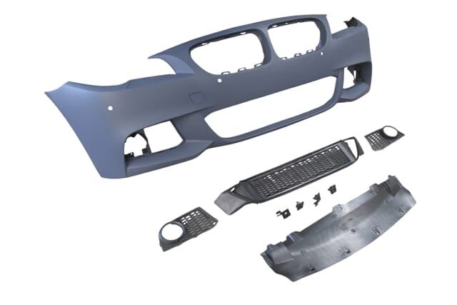 BMW 5 SERI- F10- 10/13; ÖN TAMPON ASTARLI(SİS D.Lİ KAPAK/IZGRALI/PLAKA PLAS./FAR.YIK.LI/SEN.D)M-TECH