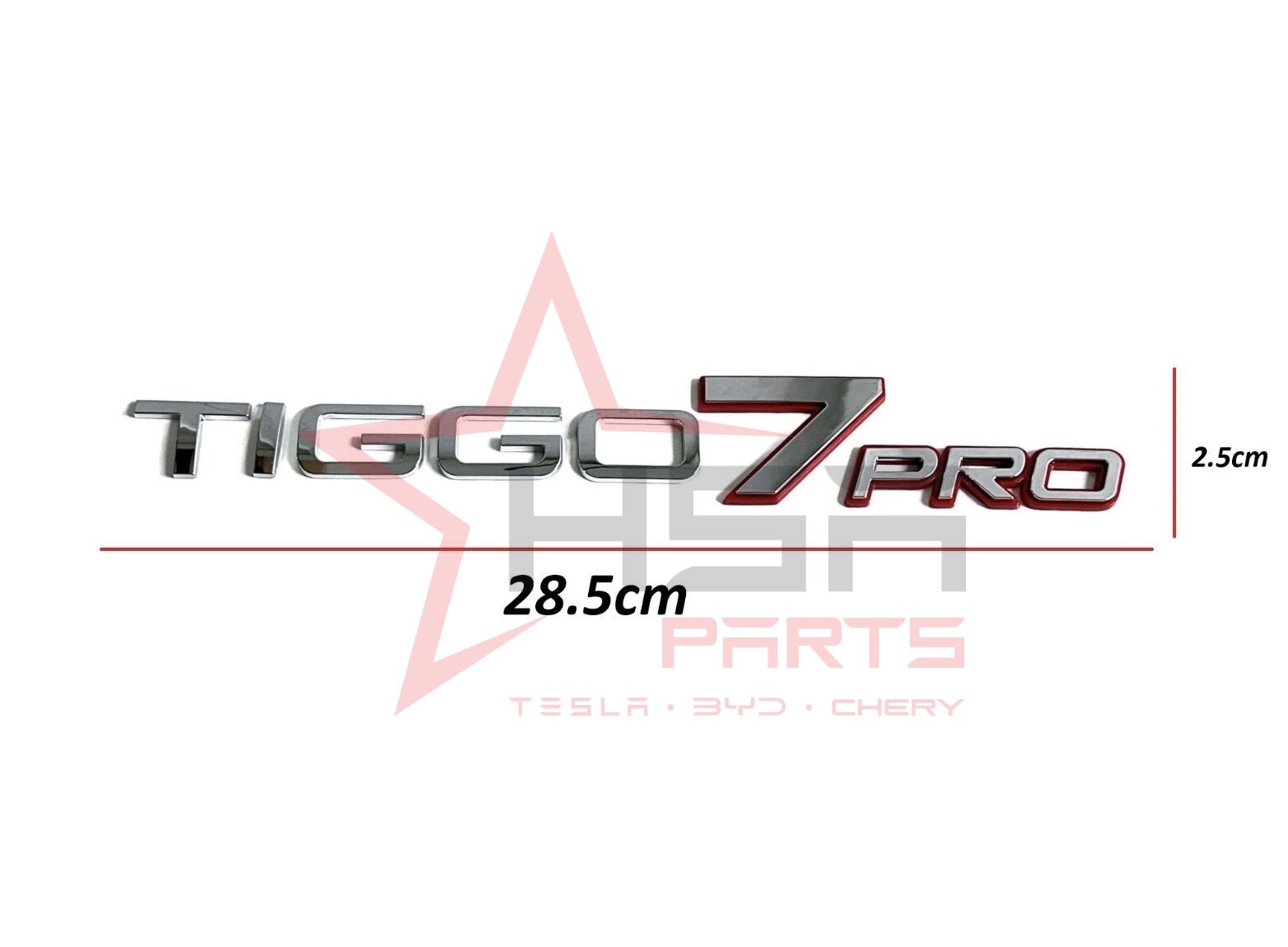 2022-2024 Chery Tiggo 7 Pro Arka Bagaj Yazısı Krom (Tiggo 7 Pro Yazısı) 609000960AA