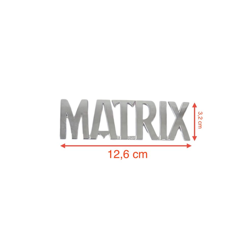 Hyundaı Bagaj Krom Matrix 01-06 Arka(Matrix Yazısı)