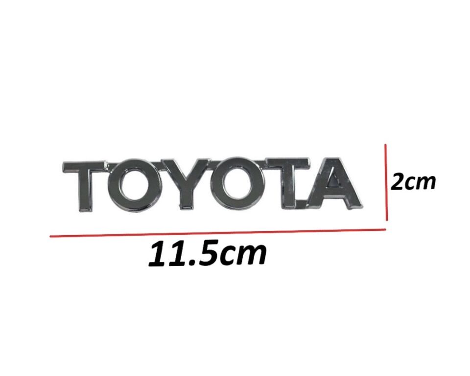Toyota Bagaj Krom Yaris 06-10 Arka(Toyota Yazısı)