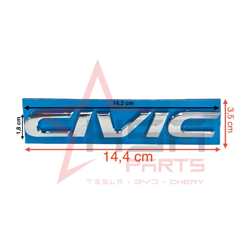 2016-2021 Honda Civic Arka Bagaj Yazısı Krom (Civic Yazısı) 75722-TBA-A00
