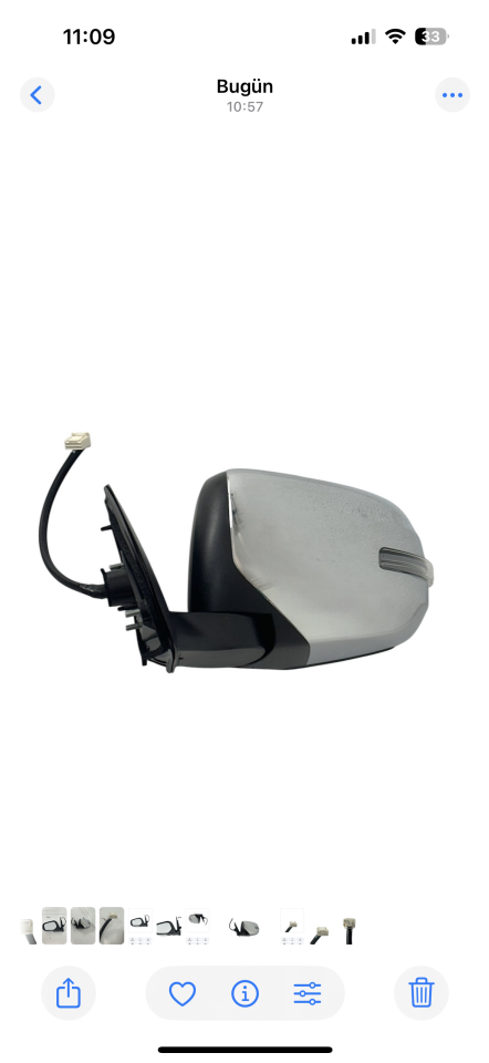 Mıtsubıshı Ayna Dikiz L200 15-18 Sol (Elektrikli/Sinyalli/Krom /5 Fişli)