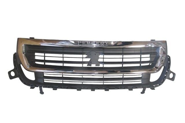 PEUGEOT PARTNER- TEPEE- 15/18; ÖN PANJUR SİYAH/NİKELAJ ÇERÇEVELİ KOMPLE (ÖN TAMPON ÜST)(TW)