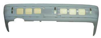 MERCEDES C CLASS- W202- 93/99; ARKA TAMPON (KAPLAMA DELİKLİ) NİKELAJ DELİKSİZ (ŞOK EMİCİLİ) TYG)