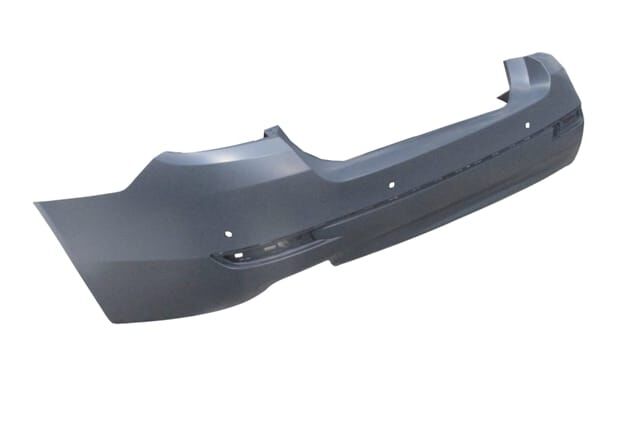 (YENİ ÜRÜN!!!)BMW 5 SERI- F10- 13/16; ARKA TAMPON GRİ (SENSÖR/ÇITA DELİKLİ)(LUXURY) (TW)