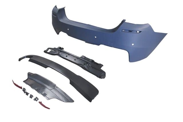 BMW 5 SERI- F10- 10/16; ARKA TAMPON ASTARLI(SEN.YUVALI/REFLEKTÖRLÜ/KARLIKLI)(TEK EGZ.D.Lİ)M-TECH-LCI