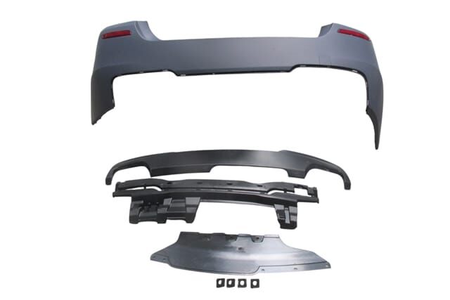 BMW 5 SERI- F10- 10/16; ARKA TAMPON ASTARLI (SEN.YUVALI/REFLEKTÖRLÜ/KARLIKLI/ŞOK EMİCİ) M550İ/LCI