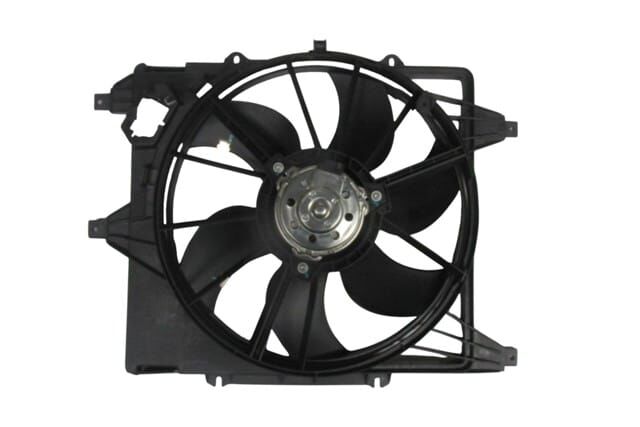 RENAULT CLIO- 2- HB- 98/01; RADYATÖR FAN DAVLUMBAZI KOMPLE (KLİMALI/MOTORLU)(6 KANAT)(ORİS)