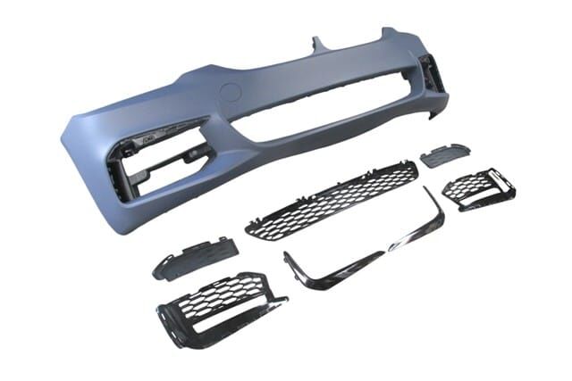 BMW 5 SERI- G30- 17/20; ÖN TAMPON ASTARLI (SİS KAPAKLI/SİS KAP. ÇITALI/IZGARALI) (SENSÖR D.Lİ)M-TECH