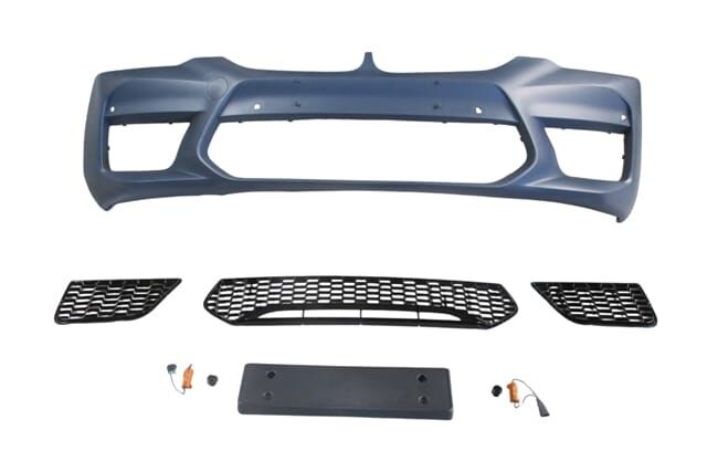 BMW 5 SERI- G30- 17/20; ÖN TAMPON (SİS DELİKSİZ KAPAK/IZGARALI/PLAKA PL./SEN.D.Lİ) (F90/M5/STYLE)