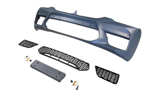 BMW 5 SERI- G30- 17/20; ÖN TAMPON (SİS DELİKSİZ KAPAK/IZGARALI/PLAKA PL./SEN.D.Lİ) (F90/M5/STYLE)