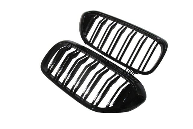 BMW 5 SERI- G30- 17/20; ÖN PANJUR SAĞ/SOL SET (2 PARÇA)PARLAK SİYAH (ÇİFT ÇITALI) (M5)