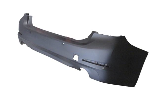 BMW 5 SERI- G30- 17/20; ARKA TAMPON GRİ (4 SENSÖR DELİKLİ/NİKELAJ ÇITA DELİKLİ) (TYG)