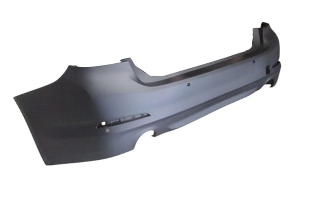 BMW 5 SERI- G30- 17/20; ARKA TAMPON GRİ (4 SENSÖR DELİKLİ/NİKELAJ ÇITA DELİKLİ) (TYG)