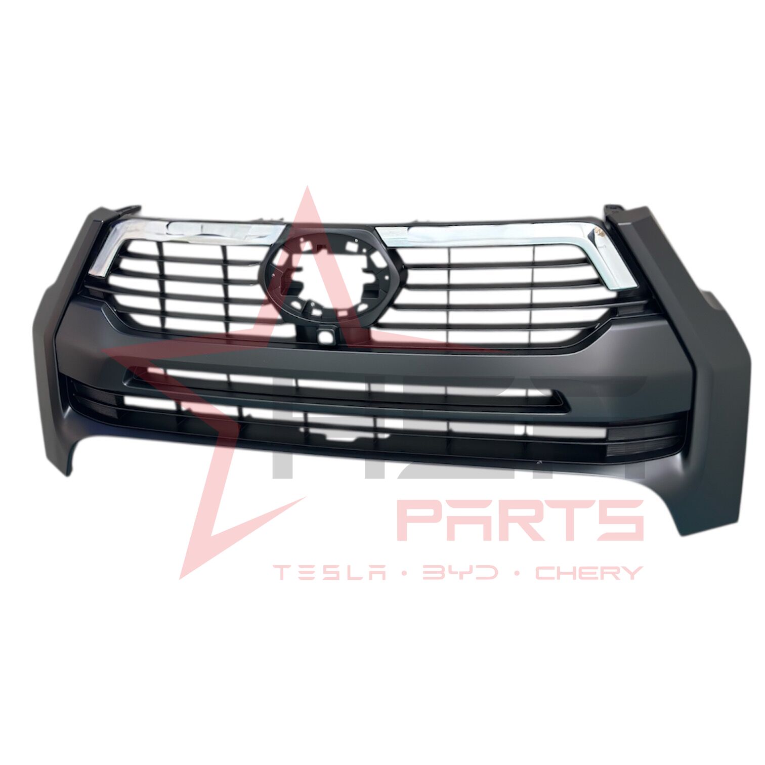 2021-2023 Toyota Hilux Rocco Ön Panjur (Krom) (Kameralı Tip) UNI-90865