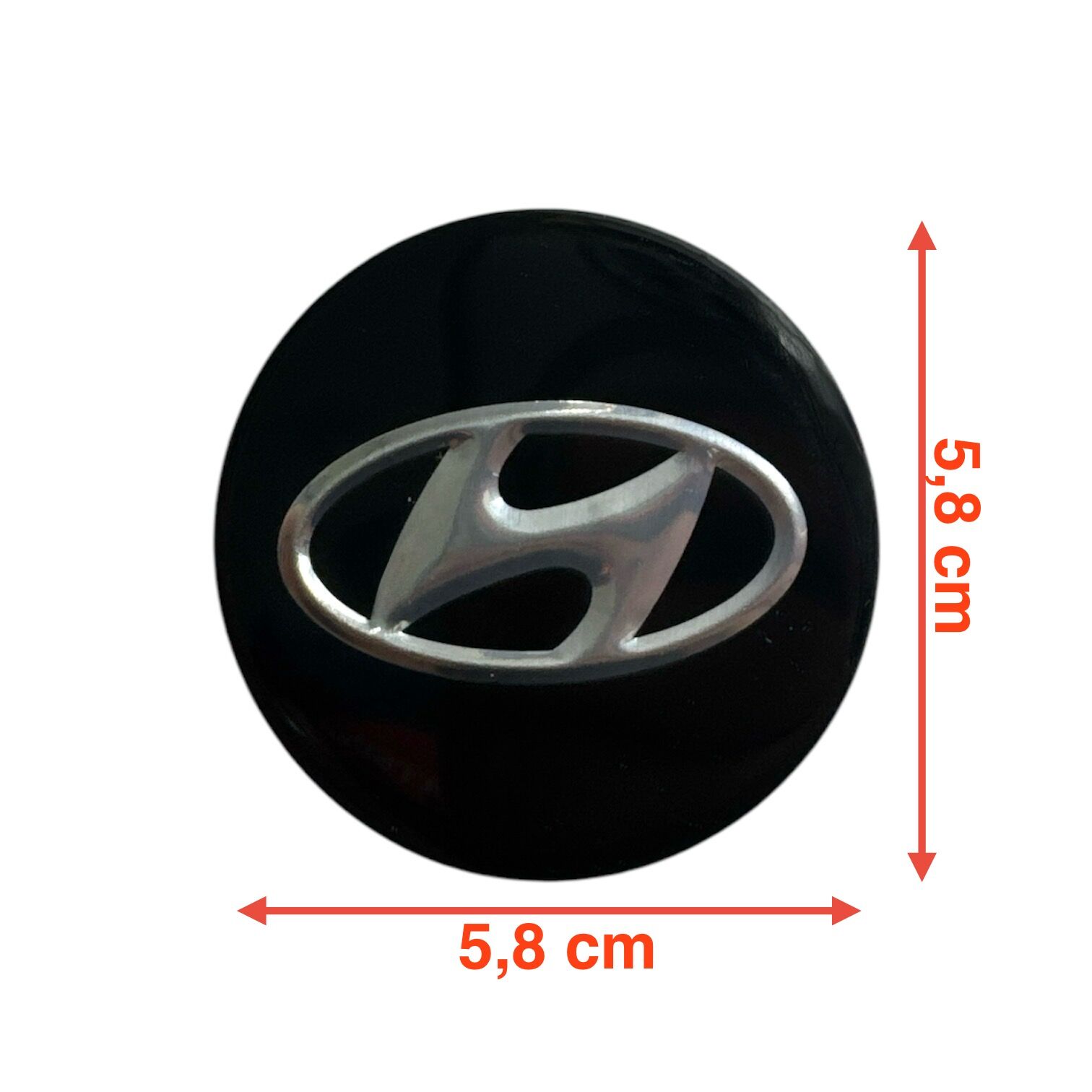 Hyundaı Jant Göbek İ30 12-19/Elantra 15-21/Tucson 16-20 (Siyah) (5,8 Cm)