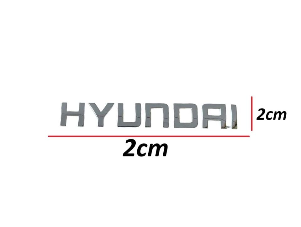 Hyundaı Bagaj Krom İ20 08-14/İ30 08-14/Elantra 08-14/İx35 08-14/Santafe 08-14/Tucson 08-14 Arka (Hyundai Yazısı)