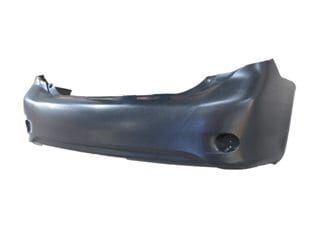 TOYOTA COROLLA- E150- 07/10; ARKA TAMPON SİYAH (REFLEKTÖR DELİKLİ (SENSÖR DELİKSİZ) (TYG)