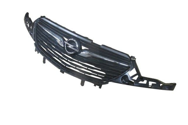 (YENİ ÜRÜN!!!)OPEL GRANDLAND X- 18/21; ÖN PANJUR SİYAH NİKELAJ ÇITALI KOMPLE ARMALI (TW)